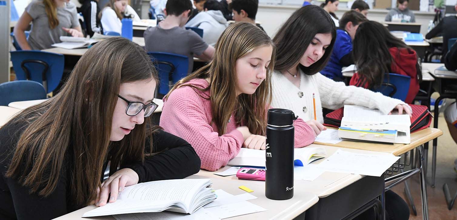 student in classroom