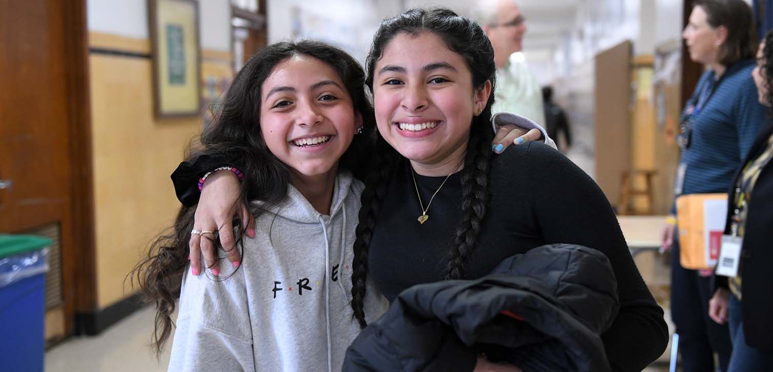 smiling students