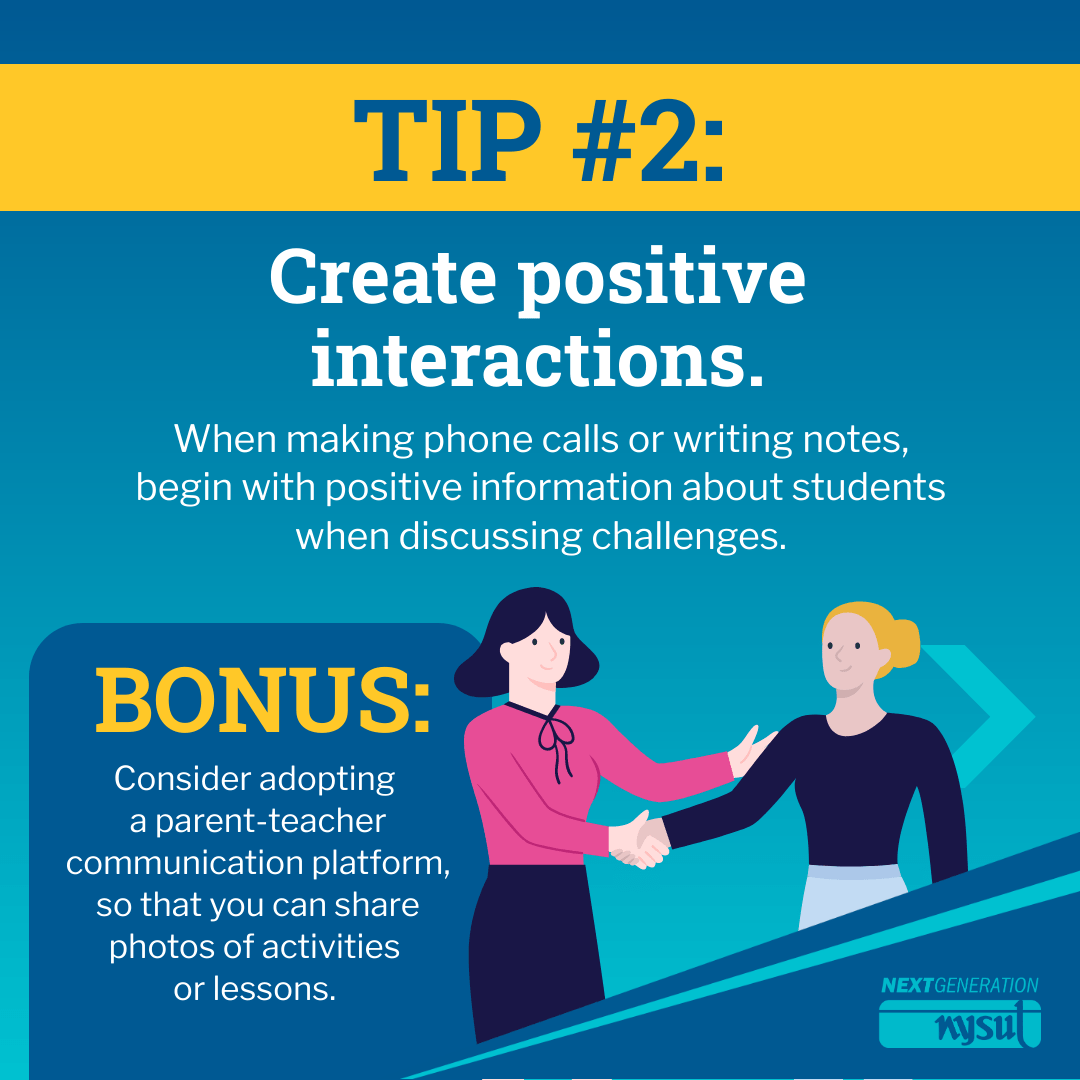 TIP 1: Establish open communication.